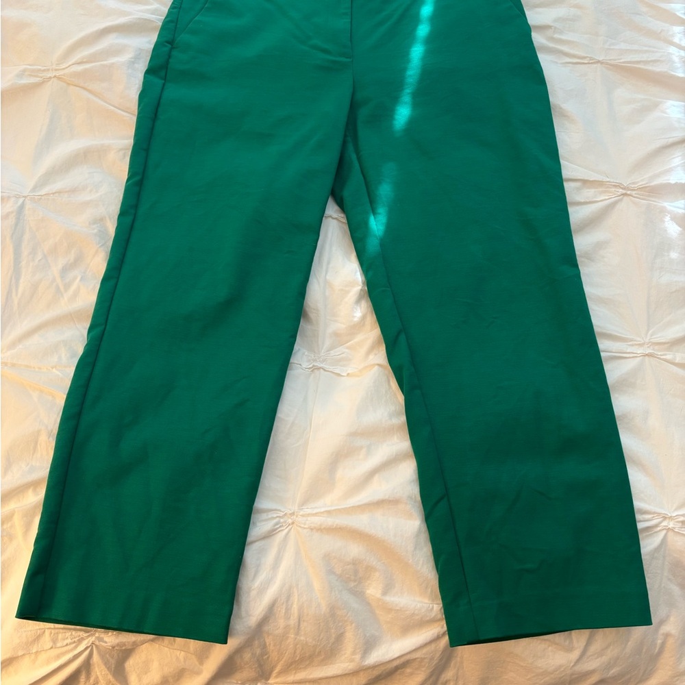 LOFT Green Ankle Length Pants